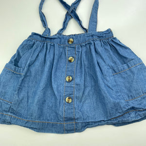 Girls Baby Berry, cotton suspender skirt, elasticated, FUC, size 1,  