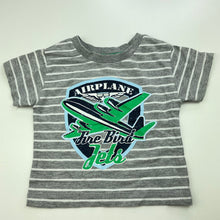 Load image into Gallery viewer, Boys Dymples, grey stripe t-shirt / top, GUC, size 000,  