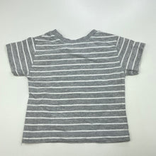 Load image into Gallery viewer, Boys Dymples, grey stripe t-shirt / top, GUC, size 000,  