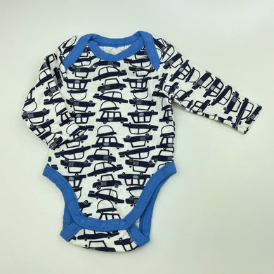 Boys Dymples, cotton bodysuit / romper, cars, EUC, size 0000,  