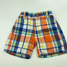 Load image into Gallery viewer, Boys Nautica, checked cotton shorts, elasticated, EUC, size 00,  