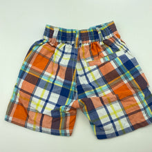 Load image into Gallery viewer, Boys Nautica, checked cotton shorts, elasticated, EUC, size 00,  