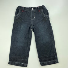 Load image into Gallery viewer, Boys Sprout, dark denim pants, adjustable, Inside leg: 27cm, FUC, size 1,  