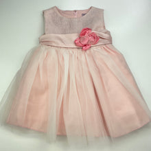 Load image into Gallery viewer, Girls Dorissa, lined pink tulle party dress, GUC, size 1-2, L: 45cm