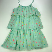 Load image into Gallery viewer, Girls H&amp;M, lined lightweight summer party dress, FUC, size 7, L: 66cm