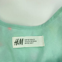 Load image into Gallery viewer, Girls H&amp;M, lined lightweight summer party dress, FUC, size 7, L: 66cm