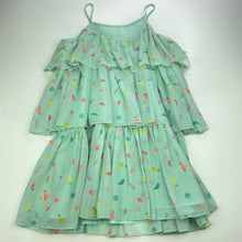 Load image into Gallery viewer, Girls H&amp;M, lined lightweight summer party dress, FUC, size 7, L: 66cm