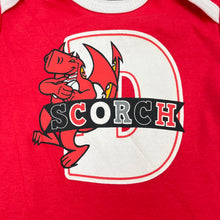 Load image into Gallery viewer, unisex NRL Official, St George Dragons cotton bodysuit / romper, FUC, size 0,  