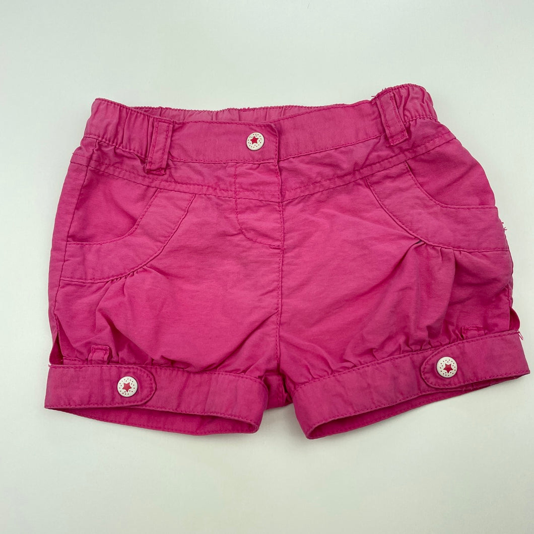 Girls Dymples, lightweight shorts, elasticated, FUC, size 00,  