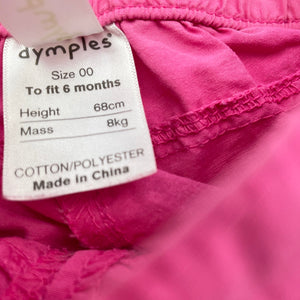 Girls Dymples, lightweight shorts, elasticated, FUC, size 00,  