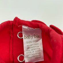 Load image into Gallery viewer, Girls Baby Biz, red stretchy top, GUC, size 0000,  