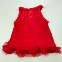 Load image into Gallery viewer, Girls Baby Biz, red stretchy top, GUC, size 0000,  