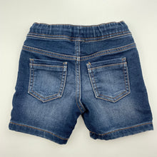 Load image into Gallery viewer, Boys Anko, stretch knit denim shorts, elasticated, EUC, size 2,  