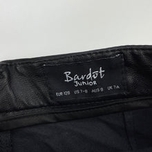 Load image into Gallery viewer, Girls Bardot Junior, black faux leather skirt, L: 33.5cm, W: 62cm, EUC, size 8,  