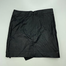 Load image into Gallery viewer, Girls Bardot Junior, black faux leather skirt, L: 33.5cm, W: 62cm, EUC, size 8,  