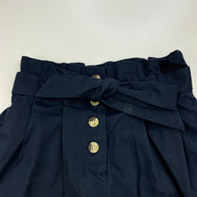 Load image into Gallery viewer, Girls Anko, navy cotton shorts, elasticated, EUC, size 7,  