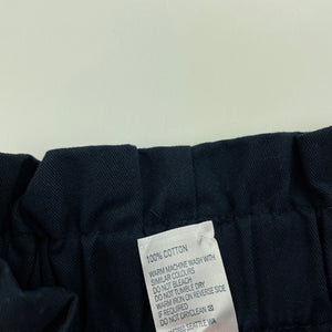 Girls Anko, navy cotton shorts, elasticated, EUC, size 7,  