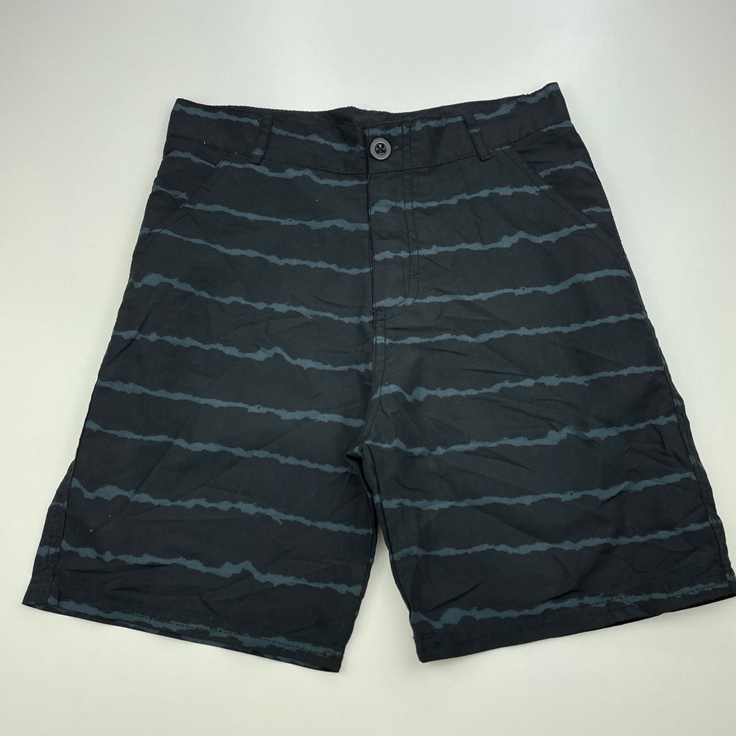 Boys Emerson, black & grey board shorts, GUC, size 12,  