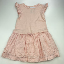 Load image into Gallery viewer, Girls Carters, pink cotton casual dress, FUC, size 4, L: 55cm