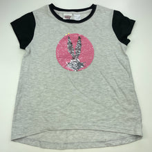 Load image into Gallery viewer, Girls Looney Tunes, Bugs Bunny flip sequin t-shirt / top, GUC, size 12,  