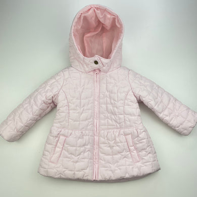 Girls Target, quilted zip up jacket / coat, EUC, size 0,  