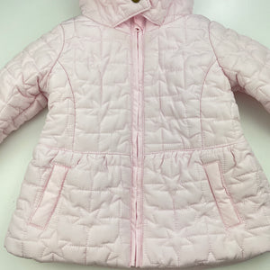 Girls Target, quilted zip up jacket / coat, EUC, size 0,  