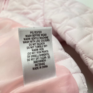 Girls Target, quilted zip up jacket / coat, EUC, size 0,  