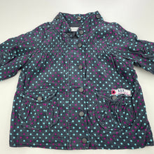 Load image into Gallery viewer, Girls Run Scotty Run, cotton lined corduory lightweight jacket, FUC, size 0,  