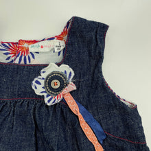 Load image into Gallery viewer, Girls Jack &amp; Milly, embroidered cotton casual dress, GUC, size 2, L: 46cm