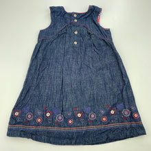 Load image into Gallery viewer, Girls Jack &amp; Milly, embroidered cotton casual dress, GUC, size 2, L: 46cm