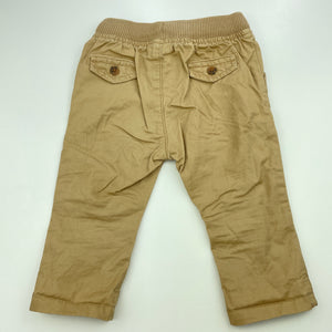 Boys Target, cotton chino pants, elasticated, GUC, size 0,  