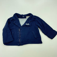 Load image into Gallery viewer, Boys Rock-a-Bye Baby, navy &amp; grey cotton long sleeve top, GUC, size 000,  