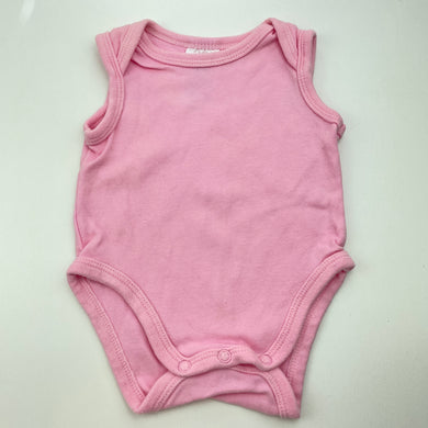 Girls Dymples, pink cotton singletsuit / romper, GUC, size 0000,  