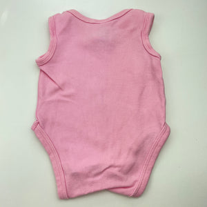 Girls Dymples, pink cotton singletsuit / romper, GUC, size 0000,  