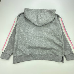 Girls Zara, fleece lined hoodie sweater, sequins, FUC, size 9,  