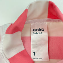Load image into Gallery viewer, Girls Anko, short sleeve rashie / swim top, FUC, size 1,  