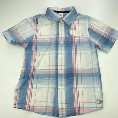 Boys Osh Kosh, checked lightweight short sleeve shirt, FUC, size 6,  