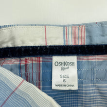 Load image into Gallery viewer, Boys Osh Kosh, checked lightweight short sleeve shirt, FUC, size 6,  