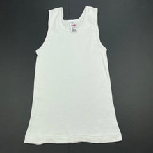 Load image into Gallery viewer, Boys Bonds, white cotton chesty singlet top, GUC, size 8,  