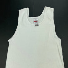 Load image into Gallery viewer, Boys Bonds, white cotton chesty singlet top, GUC, size 8,  