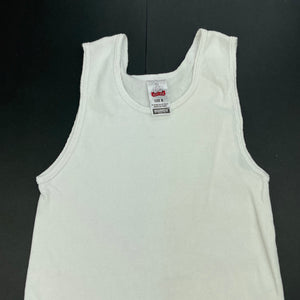 Boys Bonds, white cotton chesty singlet top, GUC, size 8,  
