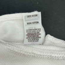 Load image into Gallery viewer, Boys Bonds, white cotton chesty singlet top, GUC, size 8,  