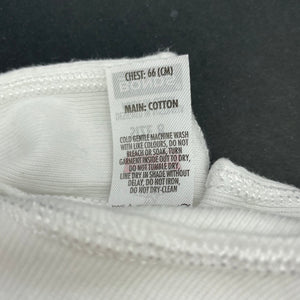 Boys Bonds, white cotton chesty singlet top, GUC, size 8,  