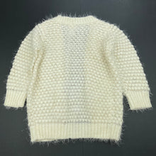Load image into Gallery viewer, Girls H&amp;T, soft fluffy cardigan / sweater, L: 41cm, EUC, size 2,  