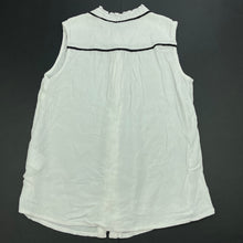 Load image into Gallery viewer, Girls Bardot Junior, white sleeveless blouse / top, GUC, size 10,  