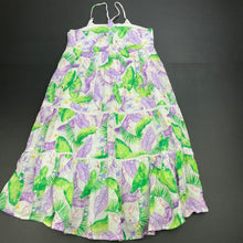 Load image into Gallery viewer, Girls Name It, lined lightweight cotton summer maxi dress, button missing/spare included, FUC, size 6, L: 77cm