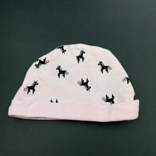 Load image into Gallery viewer, Girls Baby Baby, pink cotton hat / beanie, unicorns, GUC, size 0000,  