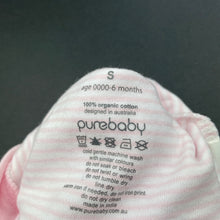 Load image into Gallery viewer, Girls purebaby, organic cotton hat / beanie, GUC, size 0000-000,  