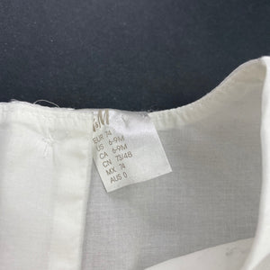 Girls H&M, cotton lined party dress, GUC, size 0, L: 40cm