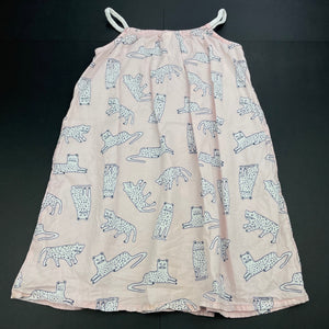 Girls H&T, lightweight cotton summer dress, FUC, size 6, L: 58cm